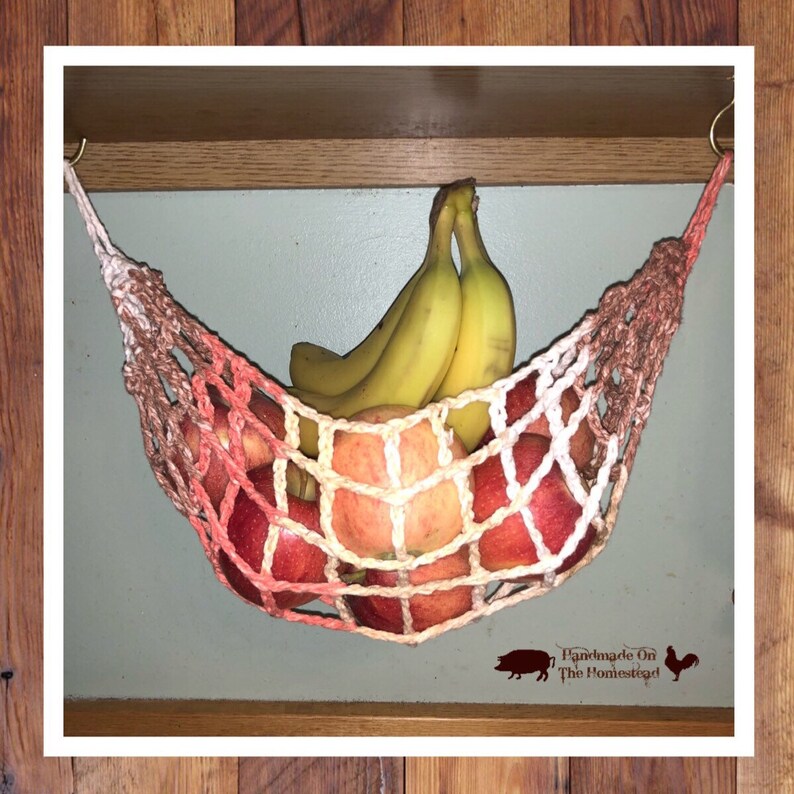 Fruit hammock veggie hammock net kitchen storage produce Etsy