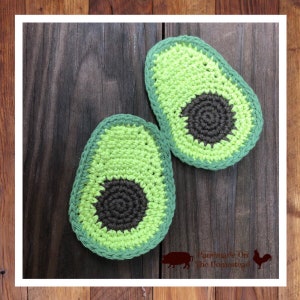 Avocado coasters, avocado lover, avocado gift, green avocado, crochet coasters, cotton coaster, decor, crochet avocado, guac, guacamole