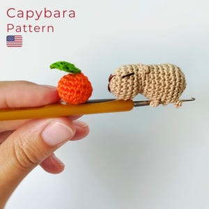 Capibara-haakpatroon kawaii plushie amigurumi, No Sew Capybara-haakpatroon, Capibara-amigurumipatroon Eenvoudig haakpatroon Capibara