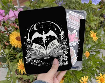 Fourth wing Case for Kindle Paperwhite 11th/12th Gen,Kobo Case with Back Clear,Auto Wake/Sleep Case for Kindle Colorsoft,Back to School Gift