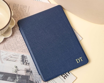 Personalized Kindle Paperwhite Case: Solid Color PU Leather Cover, Auto Sleep/Wake