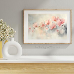 Watercolor Orchid | Gift for Mother's Day | Watercolor Art | Flower Artwork | Home Wall Decor | Printable Wall Art | Digital Download
