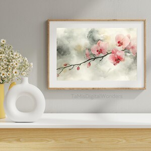 Watercolor Orchid | Gift for Mother's Day | Watercolor Art | Flower Artwork | Home Wall Decor | Printable Wall Art | Digital Download