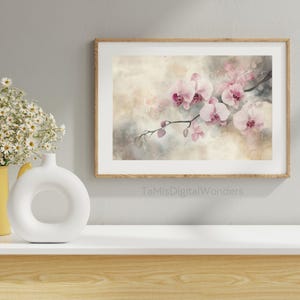Watercolor Orchid | Gift for Mother's Day | Watercolor Art | Flower Artwork | Home Wall Decor | Printable Wall Art | Digital Download