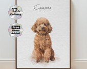 Custom Watercolor Pet Portrait Dog Painting  Cat Portrait Pet Memorial Art  Personalized Pet Portrait Pet Remembrance Gift  Custom Pet Gift