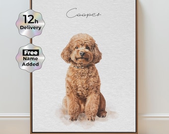 Retrato de animal de estimação em aquarela personalizado, pintura de cachorro, retrato de gato, arte memorial para animais de estimação, retrato de animal de estimação personalizado, presente de lembrança de animal de estimação, presente personalizado para animais de estimação