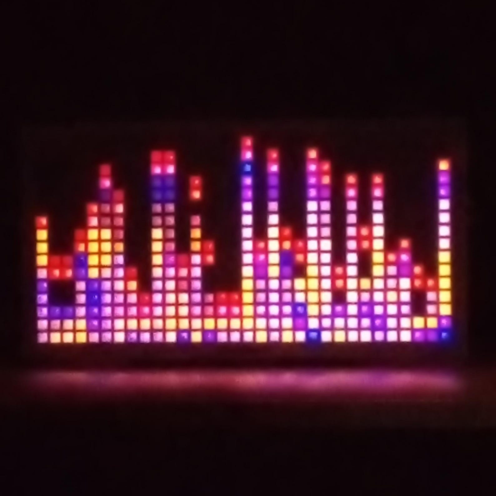 RGB LED Audio Spectrum Visualizer | 32-band Music Reactive Matrix - Etsy