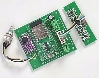 Kit para crear tu propio analizador de espectro musical: visualizador de audio con procesador ESP32.