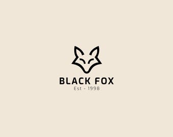 Premade Logo Design, Sleek and modern Fox Logo Template, perfect for wildlife brands, outdoor businesses, tech startups, creative agencies