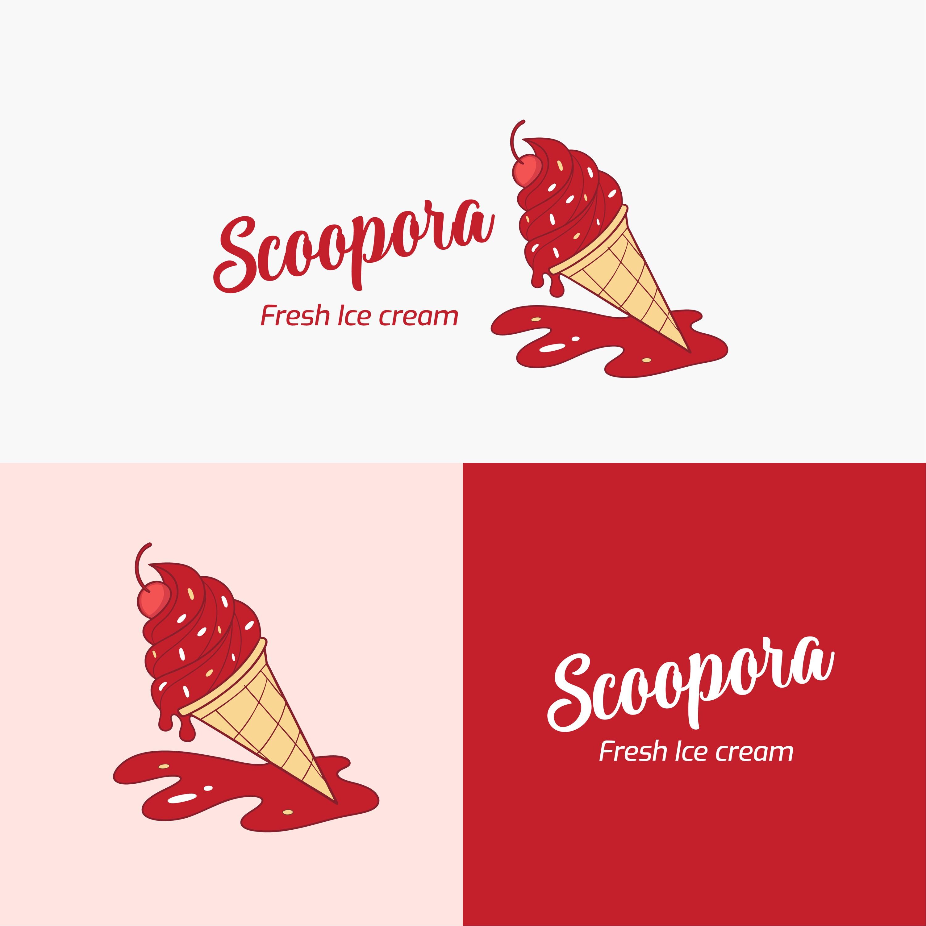 Ice cream logo - Etsy Polska, image size:3000x3000