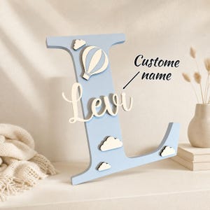 Custom Name Cutout, Wooden Name Sign, Script Name Sign, Monogram Name Sign, Baby Name Plaque, Wood Wall Letters, Personalized Name Plaque