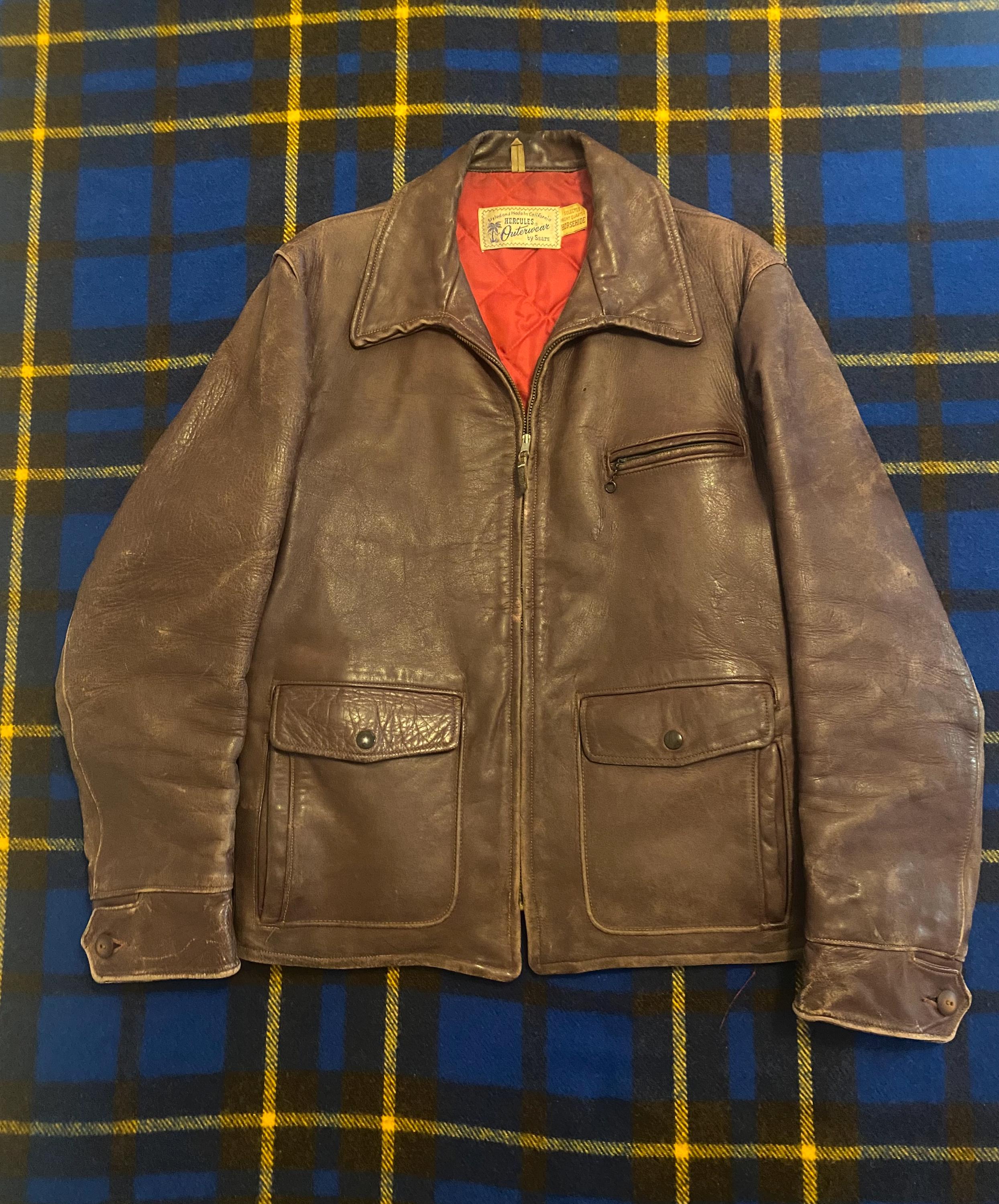 Vintage hercules leather jacket - Etsy 日本 Vintage hercules leather jacket - Etsy 日本