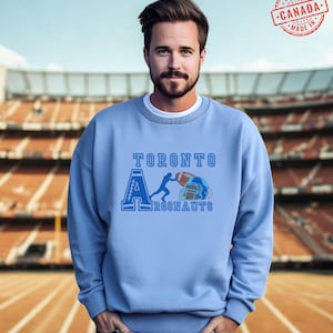Toronto Argonauts Sweatshirt, CFL Football Fan Gift, Argonauts Crewneck, Gameday Outfit, Canadian Football Fan Shirt, Toronto Football Shirt