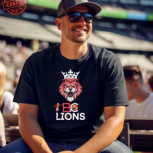 BC Lions fan shirt, CFL Football Fan Gift, BC Lions tee, Gameday Outfit, Canadian Football Fan Shirt, British Colombia Football, Canada tee