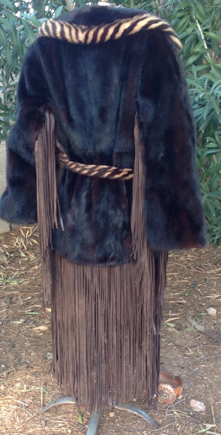 SOLD OUT Showdiva Designs Dramatic Mink Cape With Floor Length