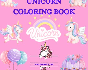 unicorn coloring book