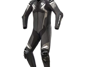 Custom Made CE Armoured Biker Leathers - Atem V4 One Piece Motorcycle Racing Suit