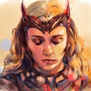 Her glow, Wanda 8.5&quot;x11&quot; art print
