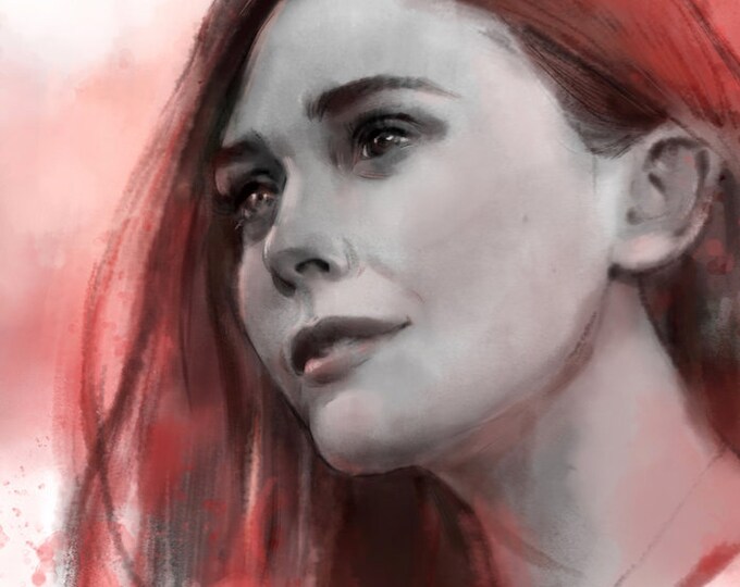 Scarlet Witch, Wanda Maximoff, Elizabeth Olsen 11"x17" Art Print - Etsy