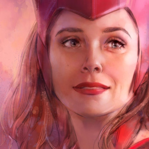 Wanda and the Darkhold 11x17 Art Print - Etsy