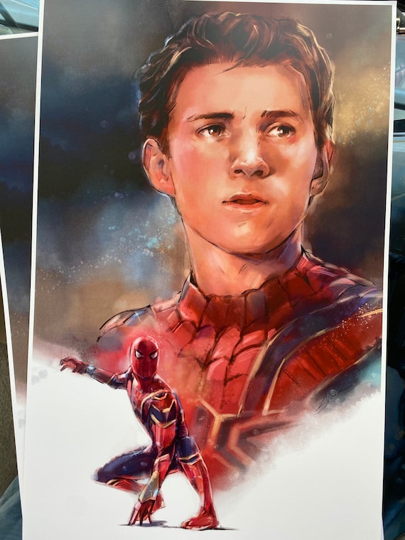 spider man no way home tom holland 11x17 art etsy