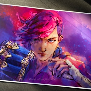 Vi, Jinx, Arcane 11”x17” art print