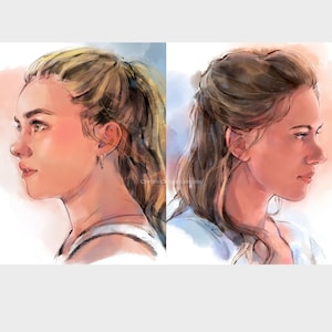 It was real to me, Yelena, Natasha, Florence Pugh, Scarlett Johansson 8.5&quot;x11&quot; print