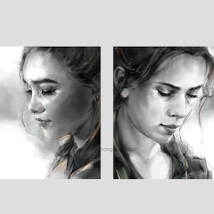 Sisters, Yelena and Natasha 8.5&quot;x11&quot; art print