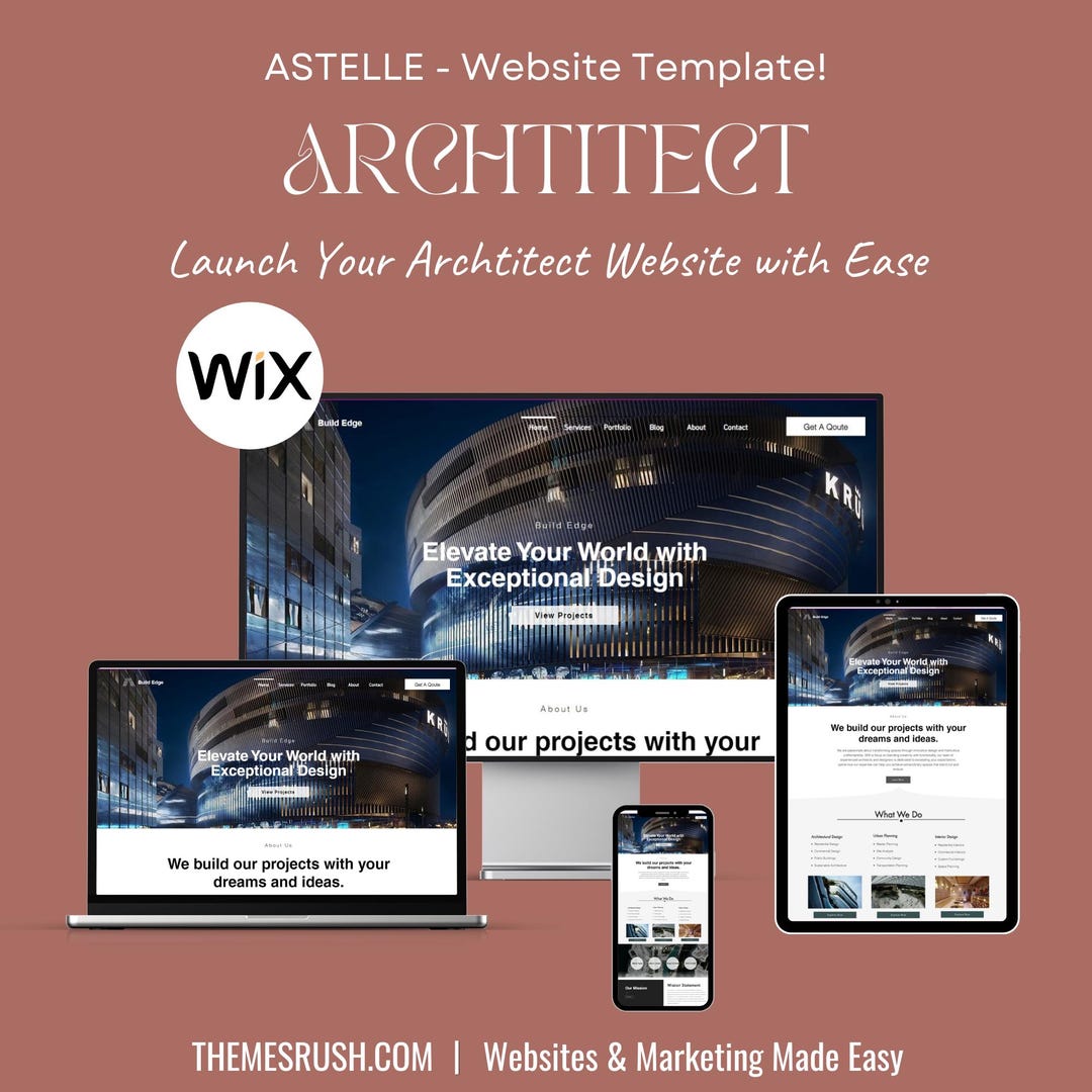 Architect Website Template – Wix Template for Architecture Firms ...