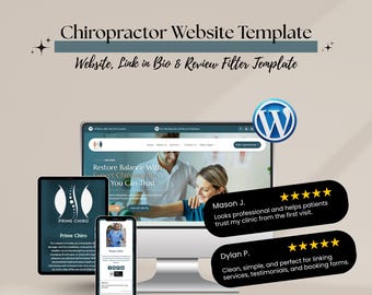 Chiropractic Website Template – WordPress Divi Theme for Chiropractors, Wellness Clinics & Rehab Centers