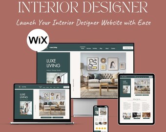 Interior Designer Website Template – Wix Design for Architects, Decorators & Design Studios