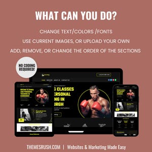 WordPress Boxing Coach Website Template