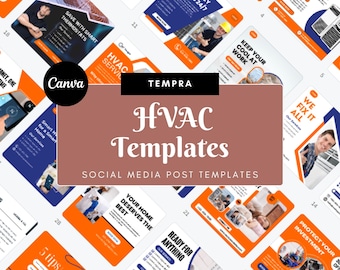 HVAC Social Media Templates - Ready-to-Post Canva Designs for Instagram & Facebook
