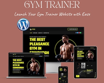 Gym Trainer Website Template – Divi WordPress Theme for Fitness Coaches, Personal Trainers & Gyms