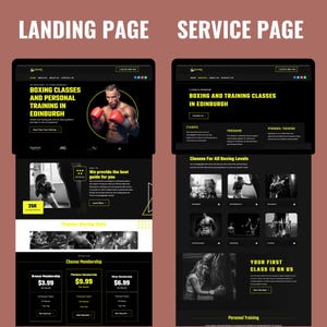 Boxing Coach Website Template