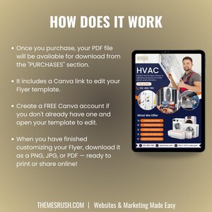 HVAC services flyer
