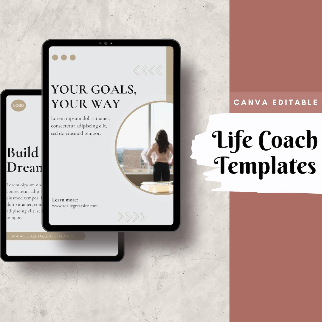 SARAH - Life Coach Social Media Templates - Ready-to-post Canva Designs ...