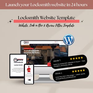 Locksmith Website Template – Divi WordPress Theme for Locksmiths, Key Cutting & Emergency Services