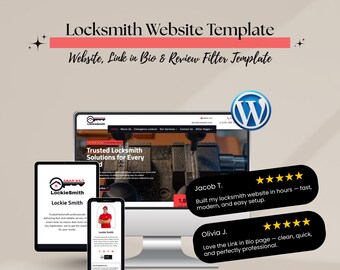 Locksmith Website Template – Divi WordPress Theme for Locksmiths, Key Cutting & Emergency Services