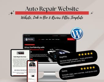 Auto Repair Website Template – Divi WordPress Theme for Mechanics, Garages & Car Service Centers