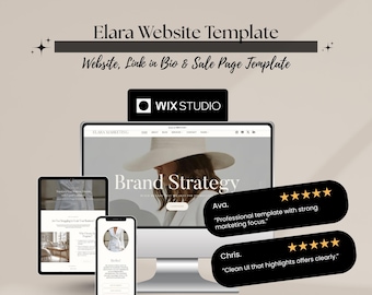 Feminine Wix Studio Template for Coaches, Creators & Personal Brand Websites