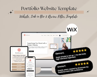 Portfolio Website Template – Wix Template for Creatives, Designers & Freelancers