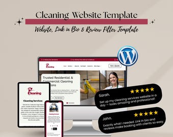 Cleaning Service Website Template – Divi WordPress Theme for Home, Office & Maid Cleaning Businesses