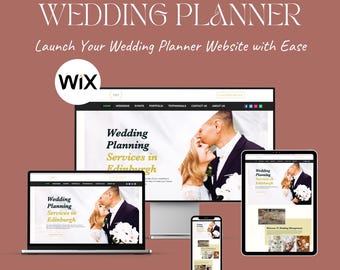 Wedding Planner Website Template – Wix Template for Event Planners, Coordinators & Bridal Services