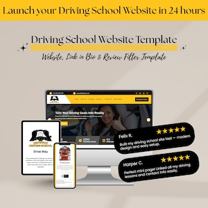 Plantilla web para instructores de manejo: tema Divi de WordPress para autoescuelas y clases de manejo.