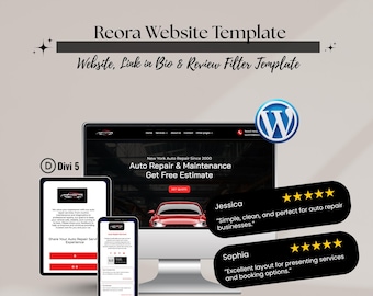 Autoreparatie-template – Divi WordPress-thema voor monteurs, garages en autoservicecentra