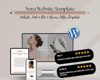 E-commerce Skin Care Website Template – Modern Online Store Design for Beauty, Skincare & Cosmetics Brands