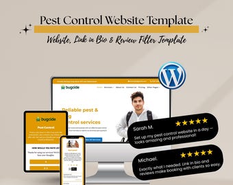 Websitesjabloon ongediertebestrijding – Divi WordPress-thema voor verdelgers, ongediertebestrijding en schoonmaakdiensten