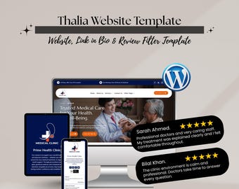 Medical Clinic Website Template | Healthcare WordPress Theme | Doctor & Hospital Website Design