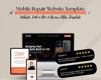 Phone Repair Website Template – Divi WordPress Theme for Mobile, Tablet & Gadget Repair Services